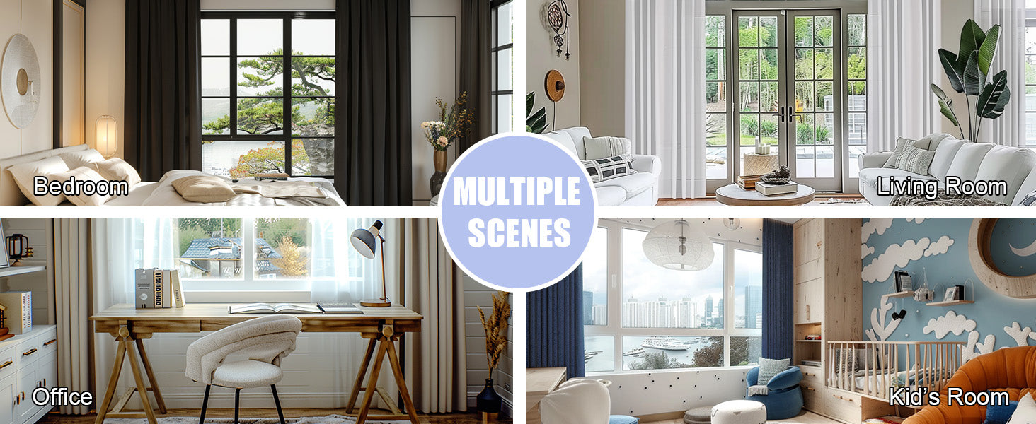 Sage Green Bedroom Blackout Curtains, 63inch (approx. 160.2cm) pieces set, solid insulated energy-saving rod pocket blackout curtains, width 40 x length 63inch (approx. 101.6cm), gray-green