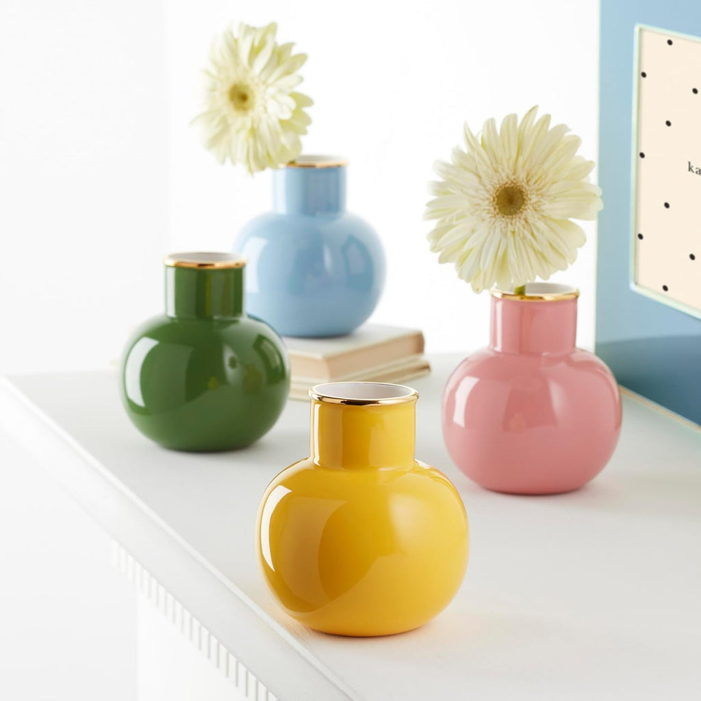 New York Yellow Make It Pop Small Vase, 0.68